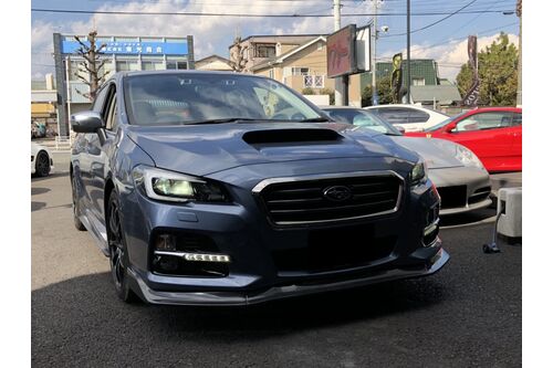 SUBARU レヴォーグ カーボンフロントリップスポイラー取付