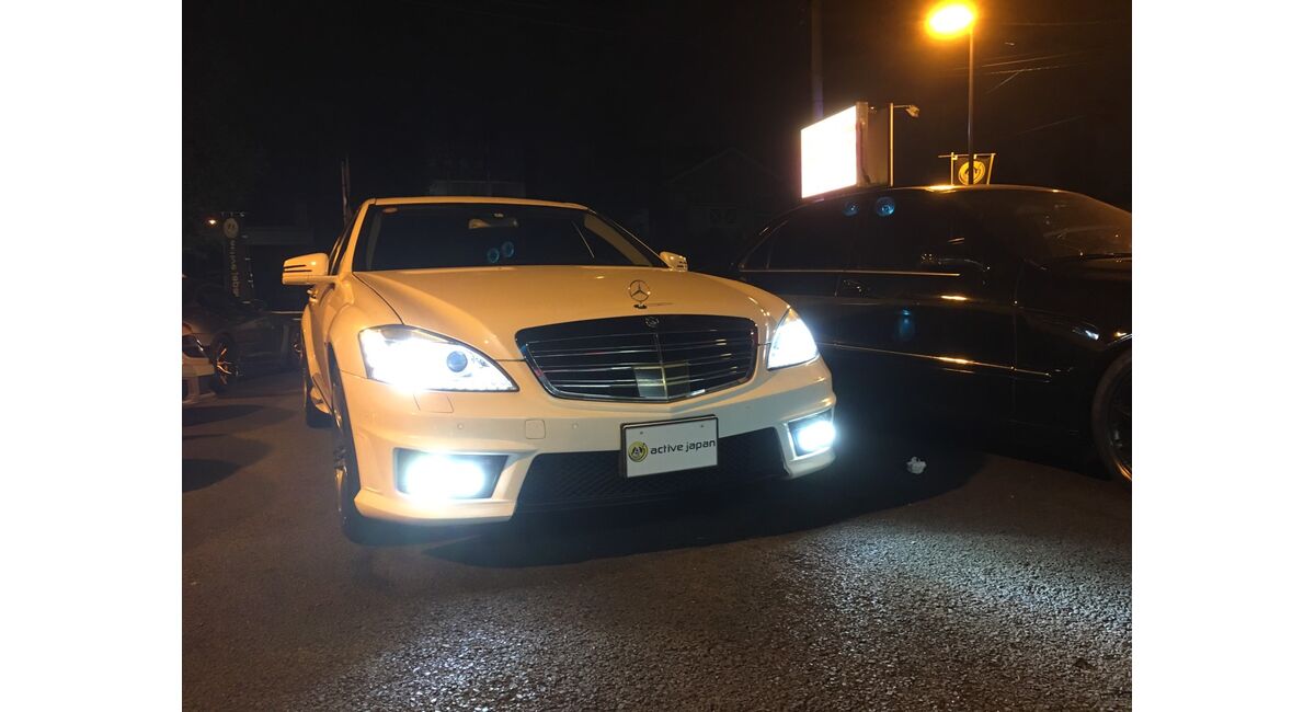 ベンツ　W221　S500　フォグ